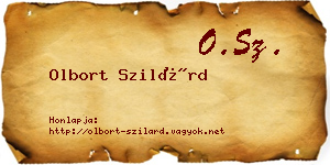 Olbort Szilárd névjegykártya